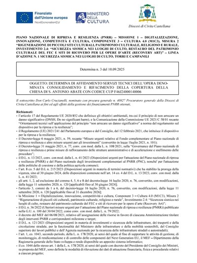 Determina n.3 - PNRR